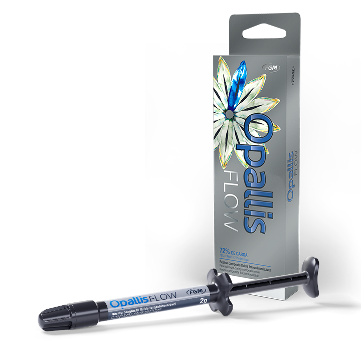 Opallis Flow FGM – Resina Fluida Fotopolimerizable | Tonos A1, A2, A3, OA3.5, Translúcido y Pediátrico