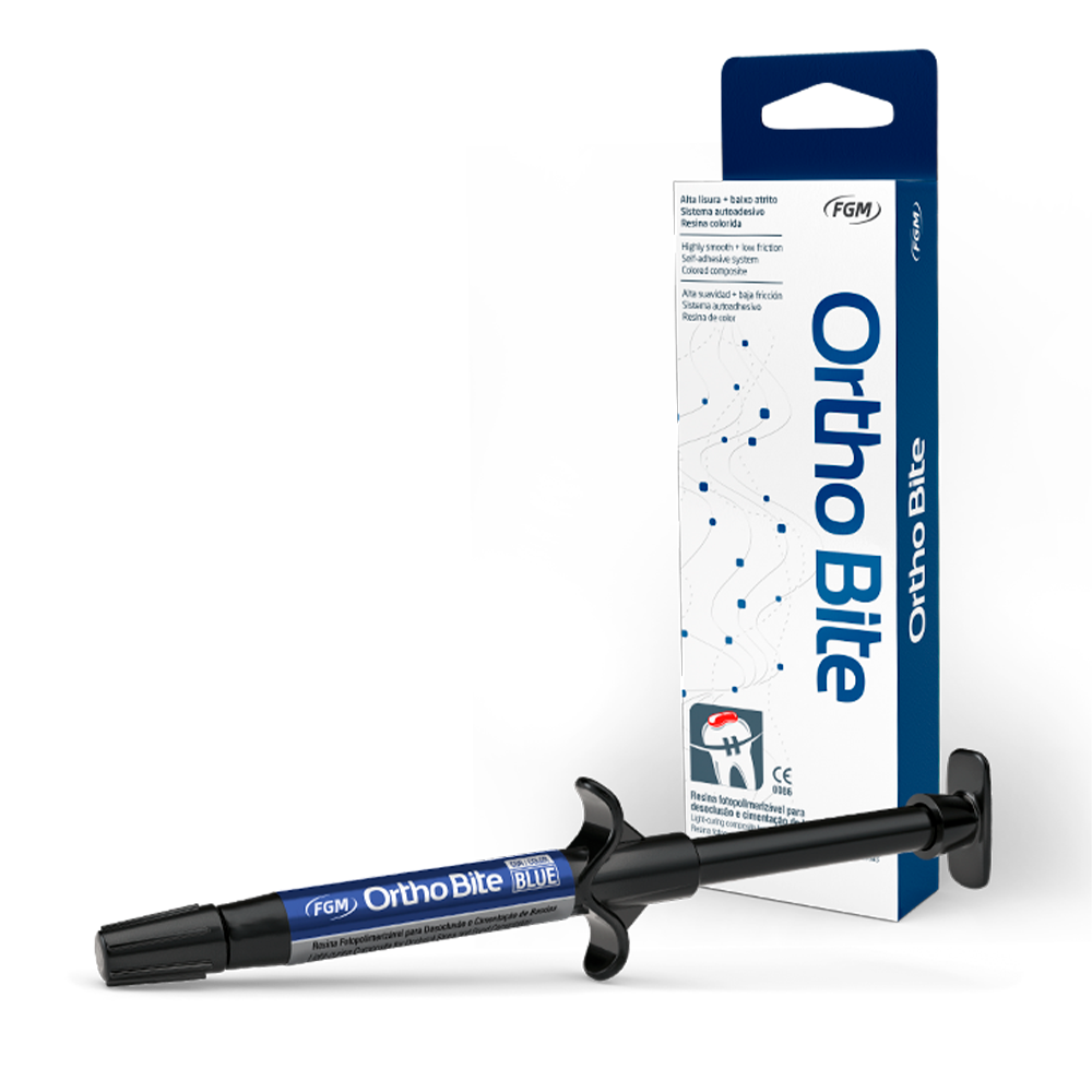 Ortho Bite FGM – Resina Autoadhesiva Azul para Levante de Mordida y Cementación de Bandas | 4g