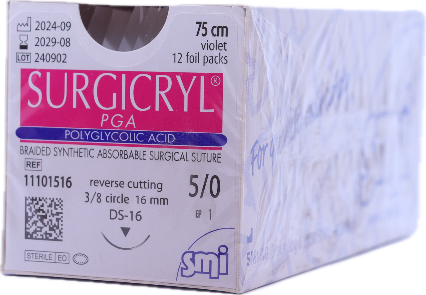 Sutura reabsorbible SMI SURGICRYL® PGA - Ácido Poliglicólico Violeta