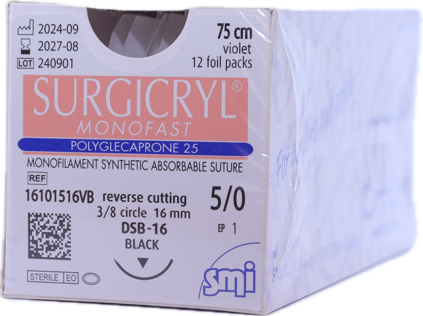 Sutura reabsorbible SMI SURGICRYL® MONOFAST - Monofilamento Violeta
