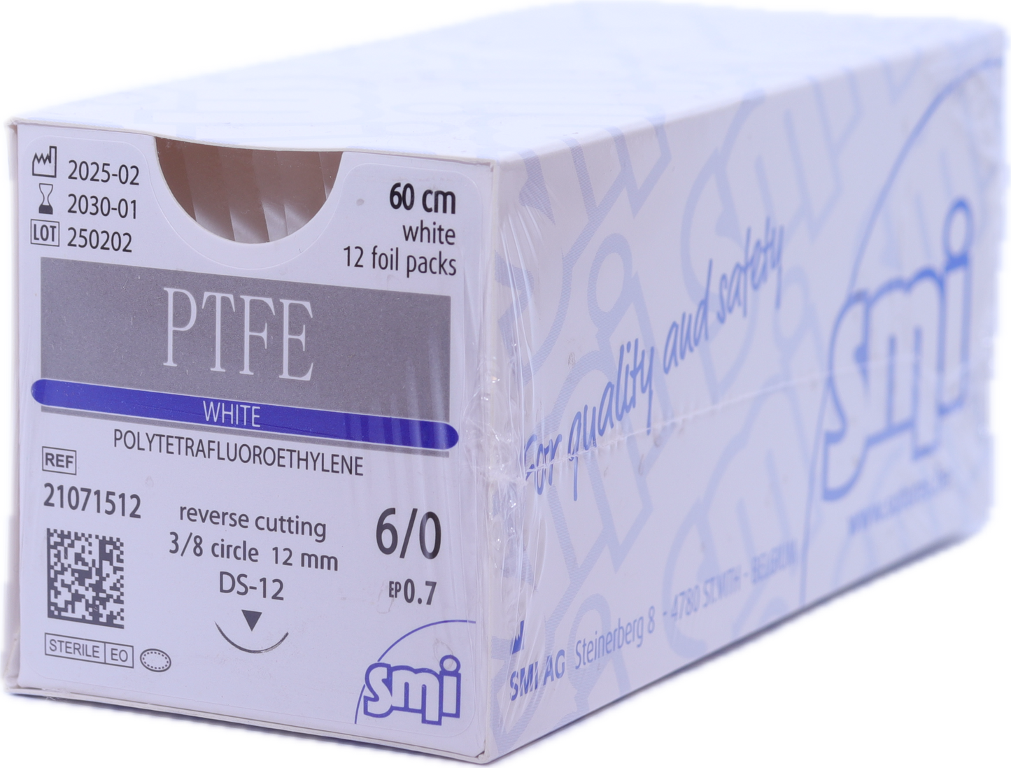 Sutura no reabsorbible Teflón PTFE WHITE - Monofilamento Blanco