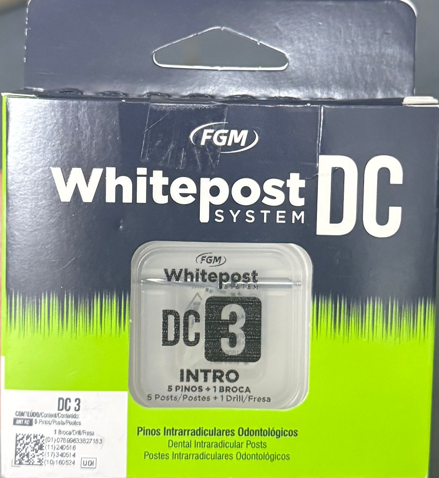 Whitepost System DC Intro kit (5 postes + 1 fresa) Tamaños 0.5 - 1 - 2 - 3