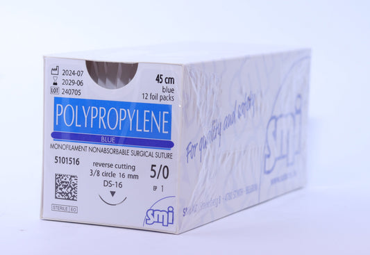 Sutura Polypropylene SMI Azul Monofilamento – No Absorbible
