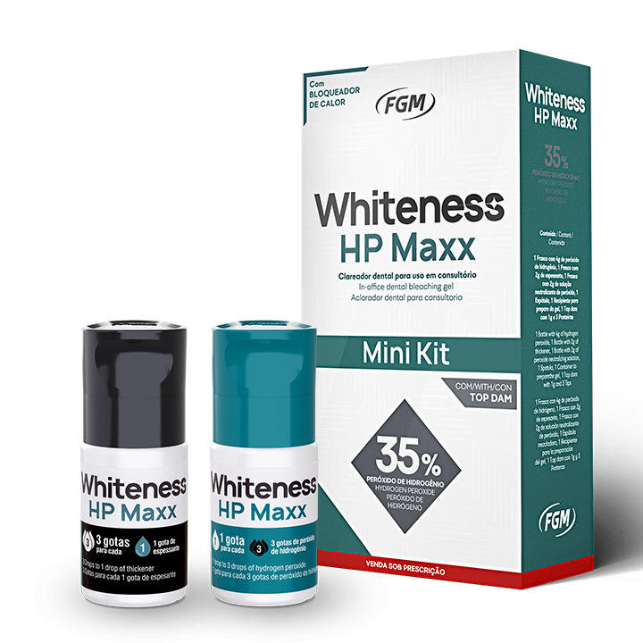 Whiteness HP Maxx 35% – Mini Kit para 3 pacientes