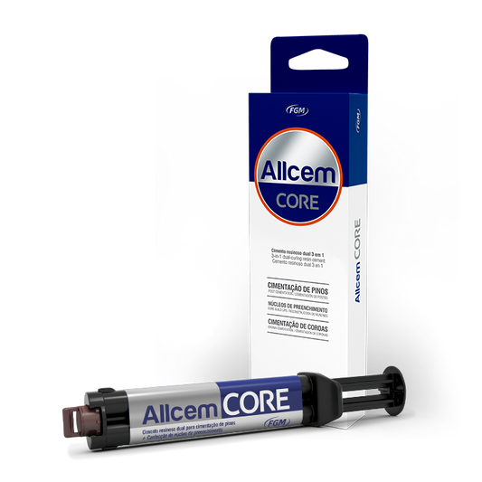 AllCem Core FGM – Cemento Dual para Muñones y Poste | A1, A2, A3, Opaque Pearl