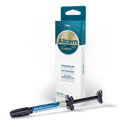AllCem Veneer APS FGM – Cemento Fotopolimerizable para Carillas | A1, A2, A3, Trans, Bleach, Opaque White.