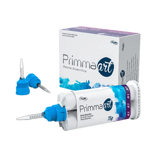 PrimmaArt FGM – Resina Bisacrílica en Cartucho 75 g + 10 Puntas Mezcladoras | Tonos A1, A2, A3