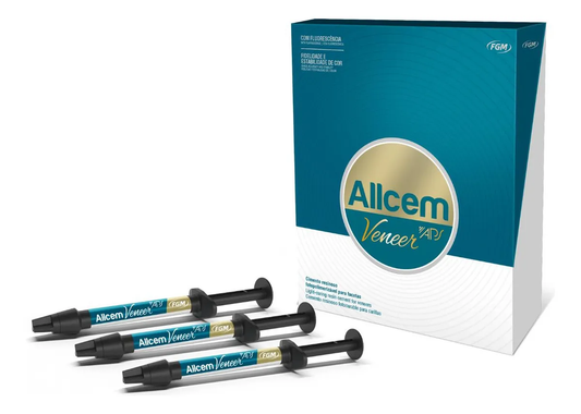 Allcem Veneer APS Mini Kit FGM – Cemento Fotocurable Estético para Carillas | 6 Jeringas (A1, OW, Trans)