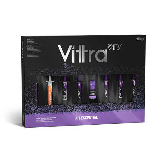 Vittra APS Kit Esencial FGM – Resina Nanohíbrida Premium con Tecnología APS | 6 Jeringas (DA1, DA2, DA3, EA1, EA2, Trans N)