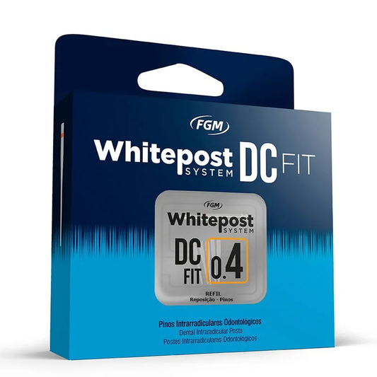 Whitepost DC FIT 0.4 FGM – Poste Conservador para Endodoncia Mínimamente Invasiva | Refill 5 Unidades