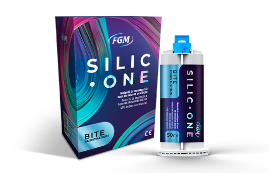 Silic-One Bite Registration I – Silicona de Adición para Registro Oclusal | FGM | Cartucho 50 ml