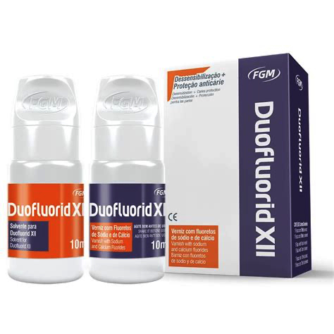 Duofluorid XII FGM – Barniz Fluorado Desensibilizante y Remineralizante | 10 ml + Solvente 10 ml