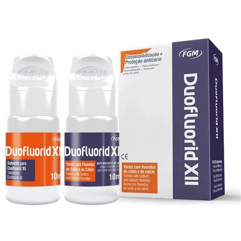Duofluorid XII FGM – Barniz Fluorado Desensibilizante y Remineralizante | 10 ml + Solvente 10 ml