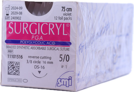 Sutura reabsorbible SMI SURGICRYL® PGA - Ácido Poliglicólico Violeta