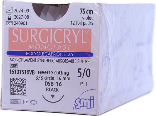 Sutura reabsorbible SMI SURGICRYL® MONOFAST - Monofilamento Violeta