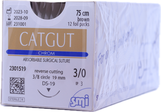 Sutura reabsorbible SMI Catgut Chromic - Café