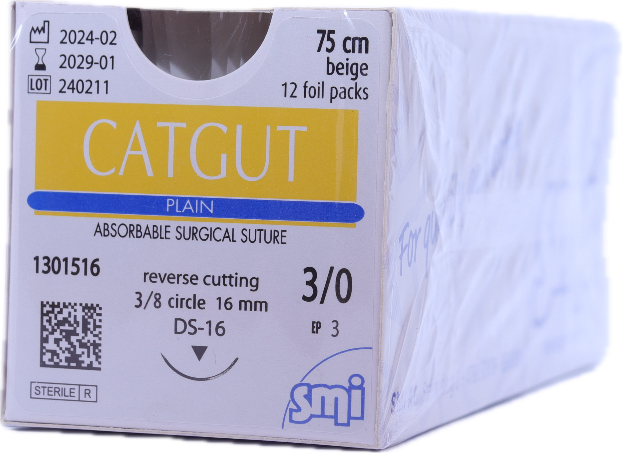 SMI Catgut Plain - Sutura reabsorbible