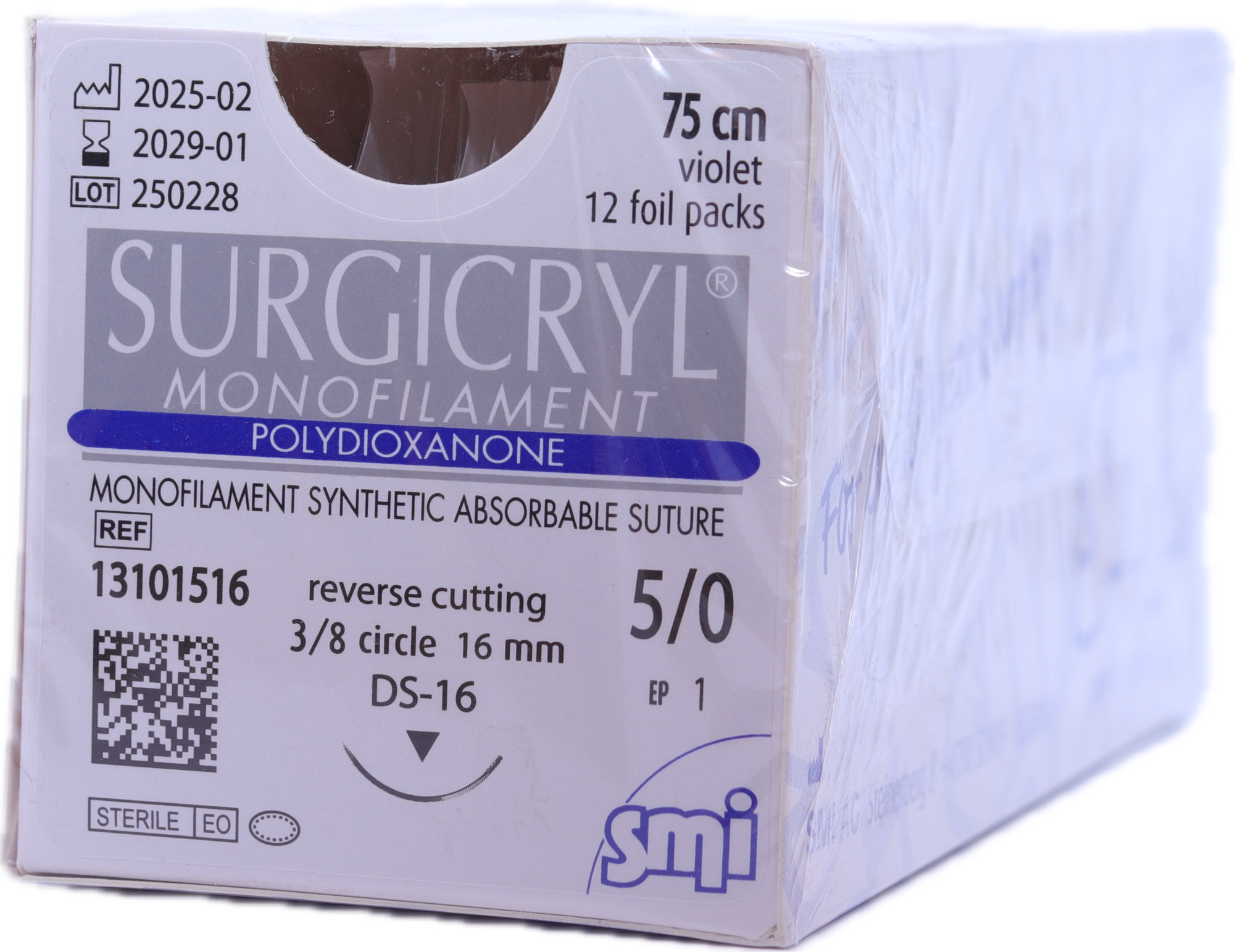 SURGICRYL® Monofilament Polydioxanone - Sutura reabsorbible SMI