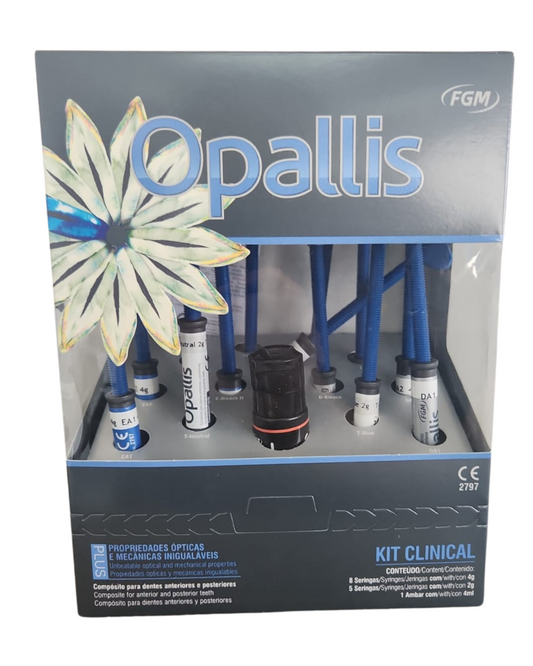 Kit Clinical Opallis FGM – 13 jeringas de resina + adhesivo Ambar (Oferta limitada)